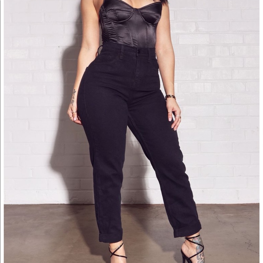 I got It From My Mama Jeans - Black